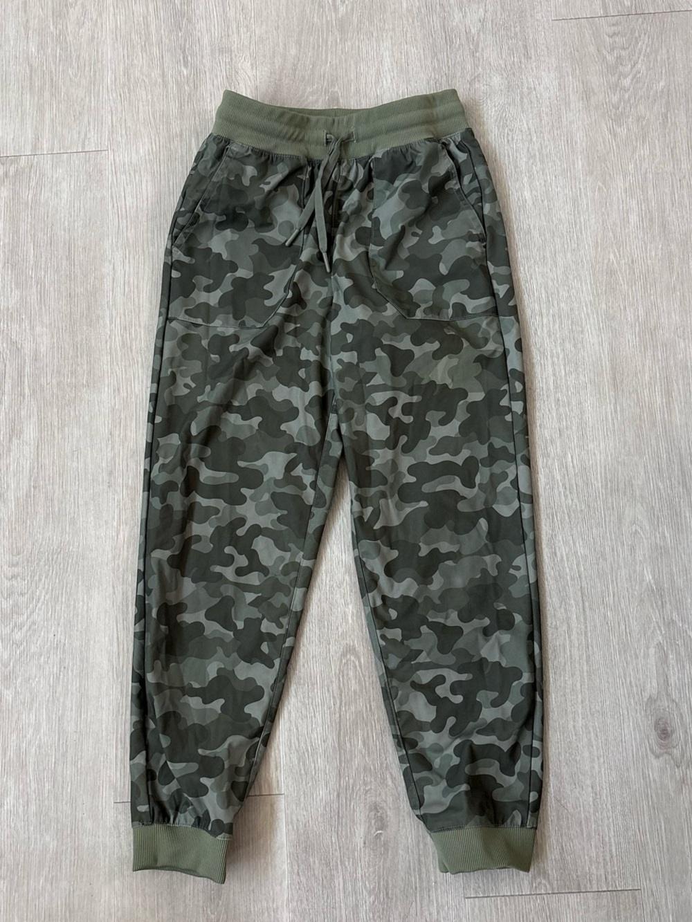 Wonder Nation Boys Green Camouflage Pull-On Jogger Pants Size 10/12